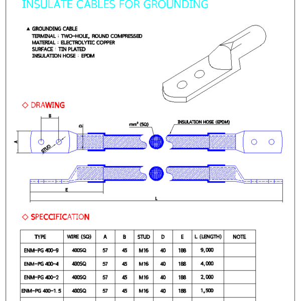 소형케이블 ENM PG SERIES 400-4